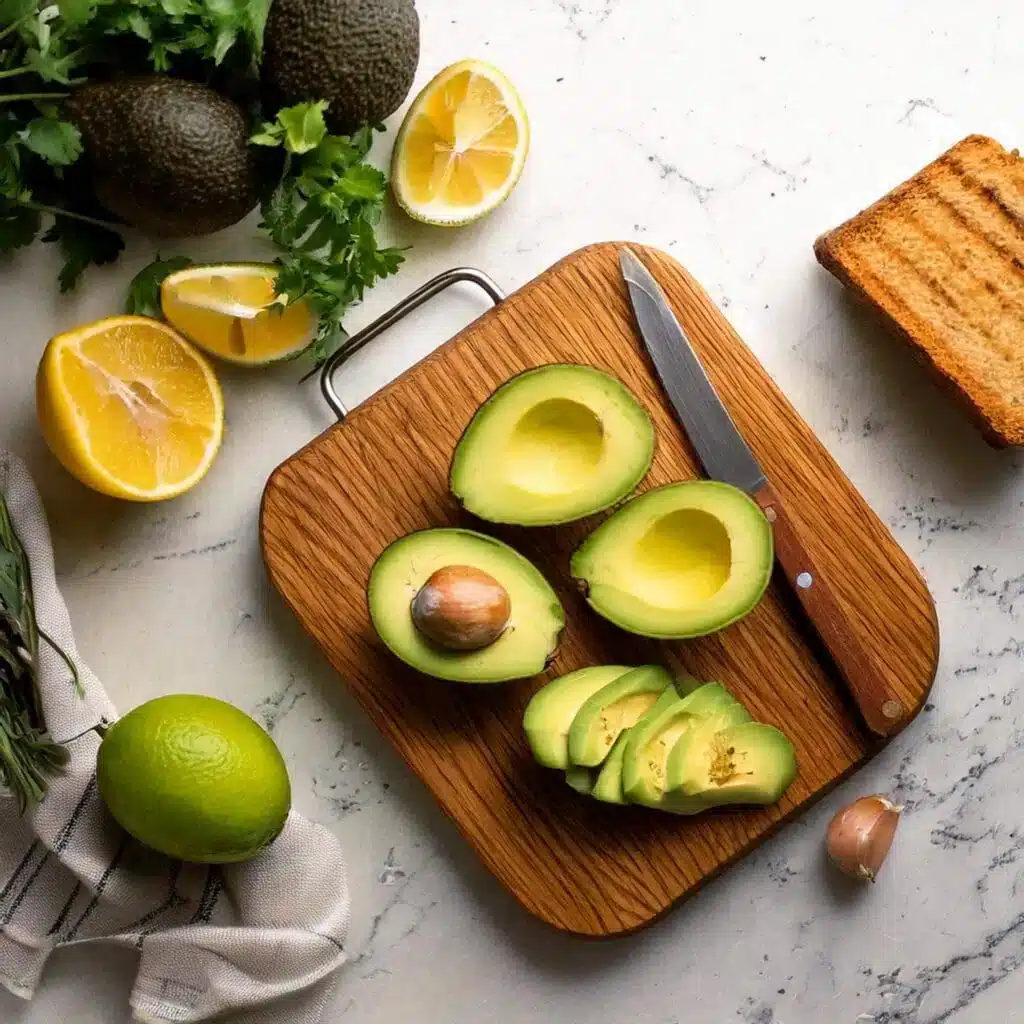 smoked salmon and avocado eggs royale 3 avocado and lemon sliced