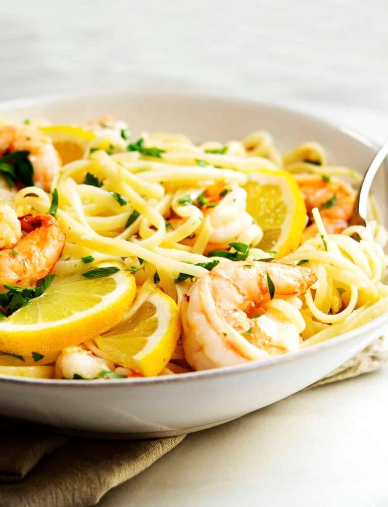 lemon butter garlic shrimp pasta