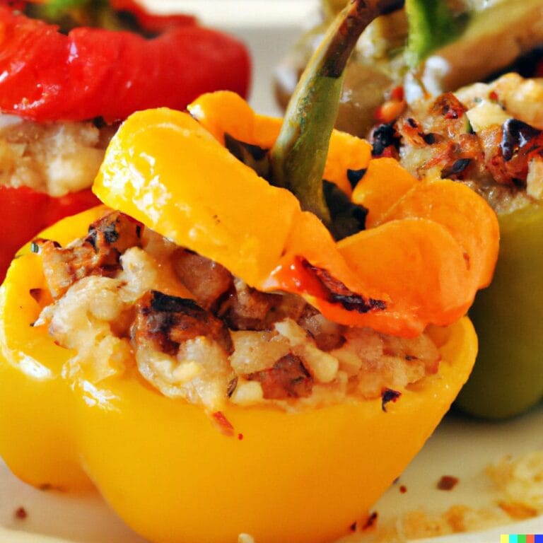 roasted stuffed bell peppers