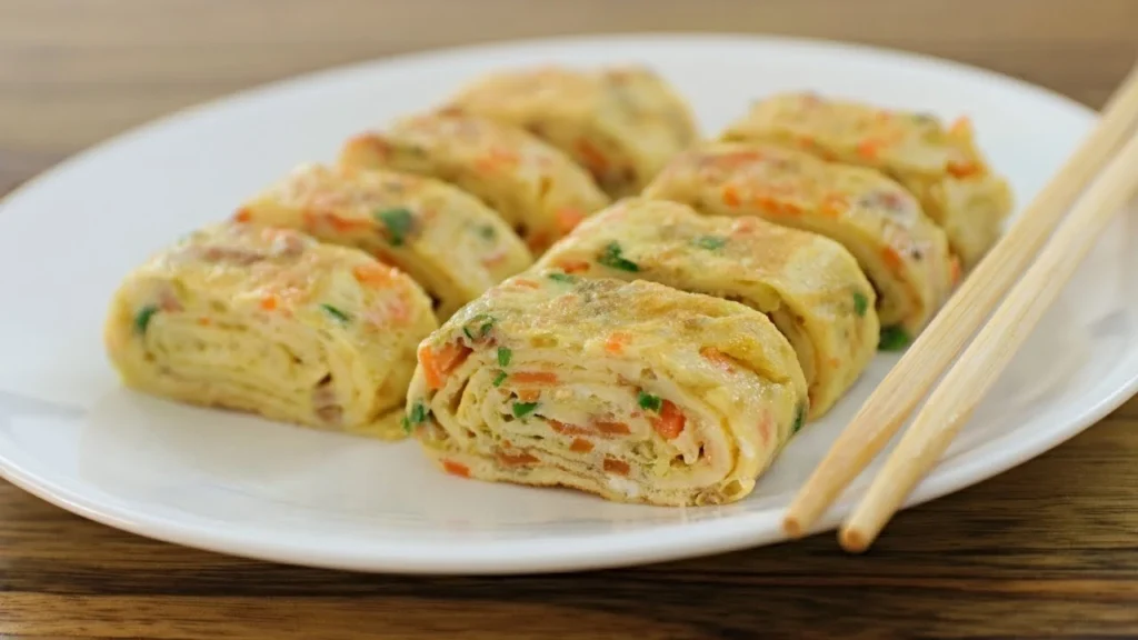 effortless veggie omelette roll 2 veggie omelette roll