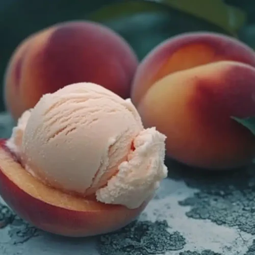 homemade peach ice cream 2 homemade peach ice cream