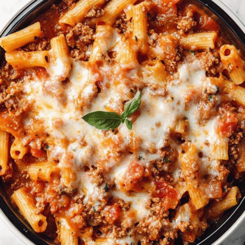 crockpot baked ziti