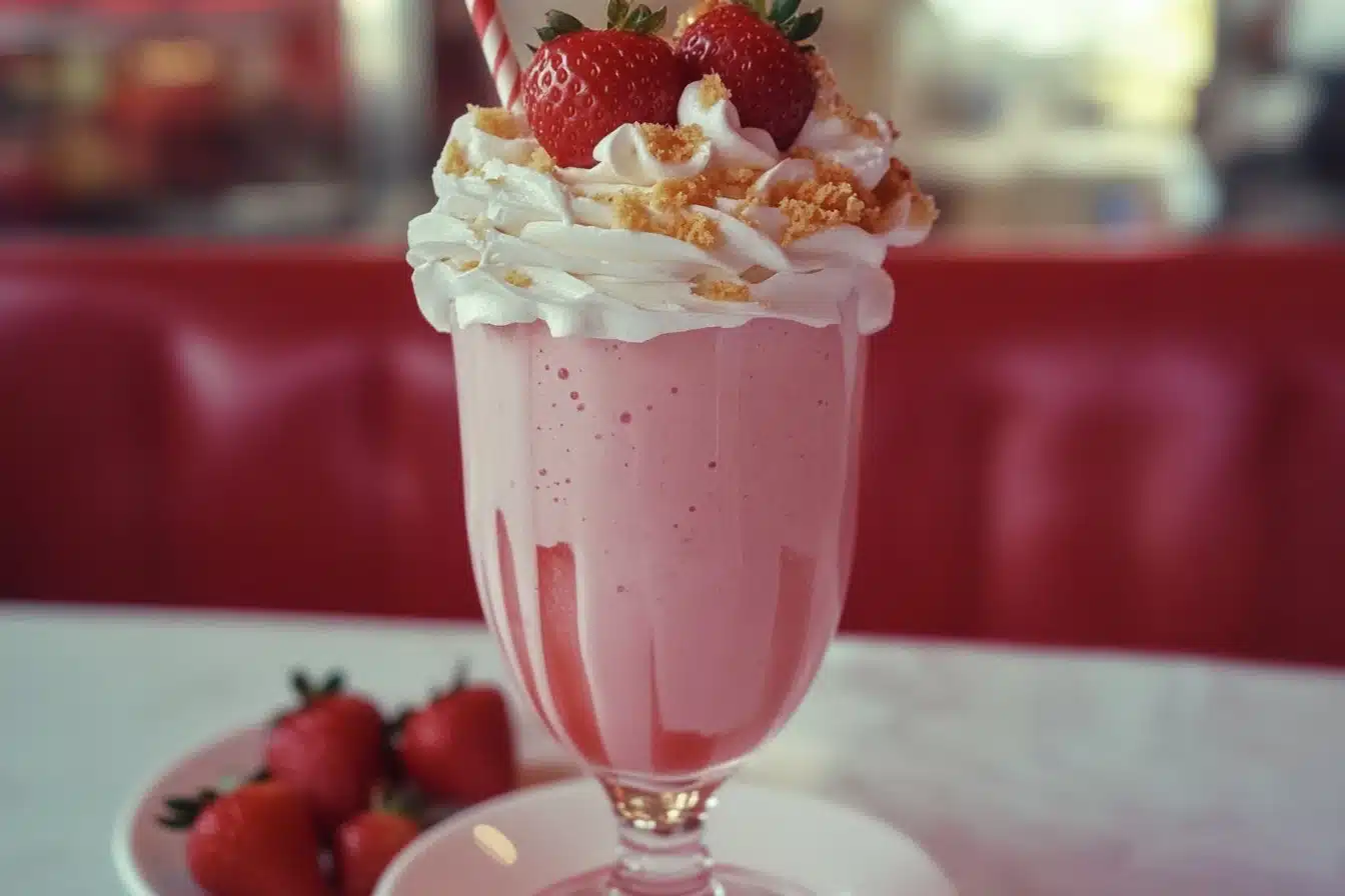 strawberry shortcake milkshake in easy 3 steps 2 strawberry shortcake milkshake