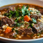 Beef barely Soup