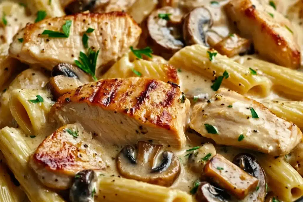Creamy Chicken and Mushroom Pasta