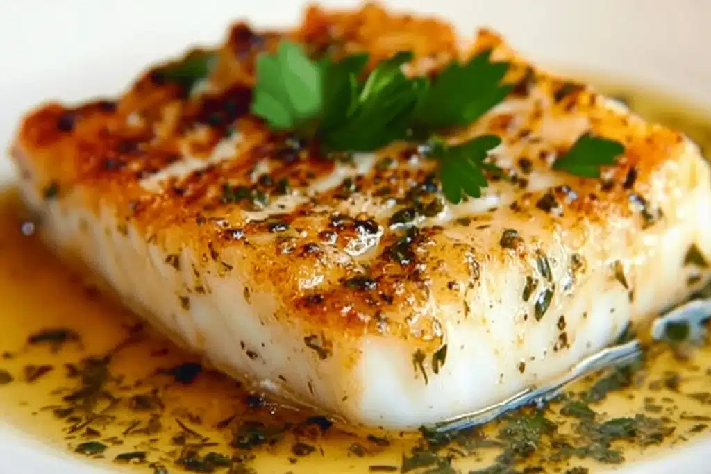 italian penicillin soup 4 golden seared cod with herb butter sauce