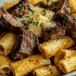 Garlic Butter Steak with Rigatoni