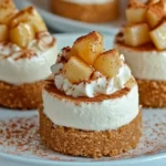 Mini No-Bake Apple Pie Cheesecakes