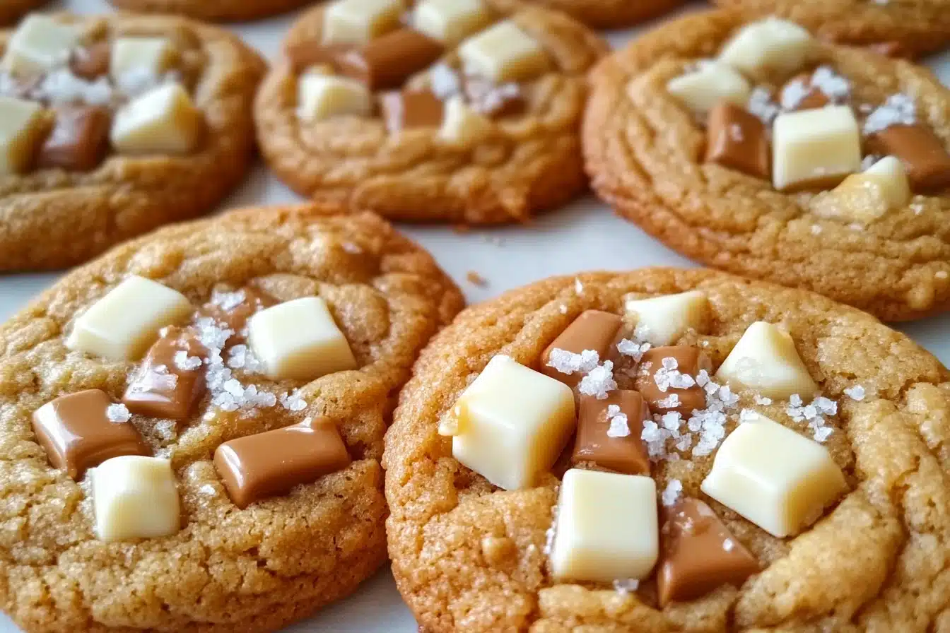 salted caramel white chocolate cookies 3 salted caramel white chocolate cookies