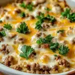 Simple Beef and Rice Casserole