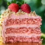 Strawberry Crunch Cheesecake Cake