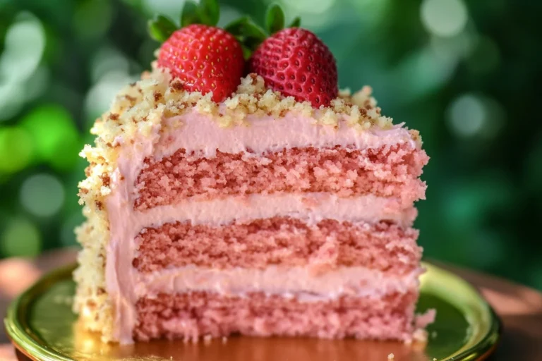 strawberry crunch cheesecake cake