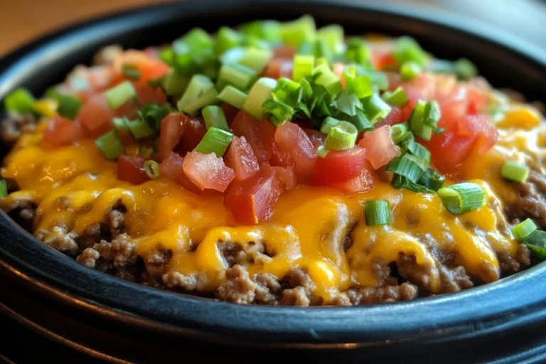 taco hashbrown casserole in the crock pot