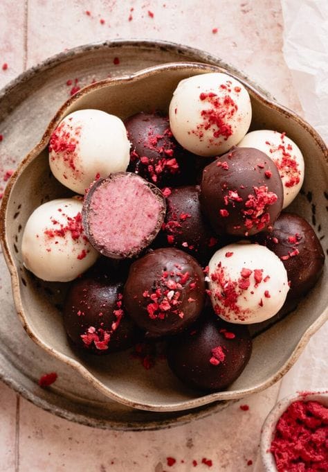 strawberry truffles