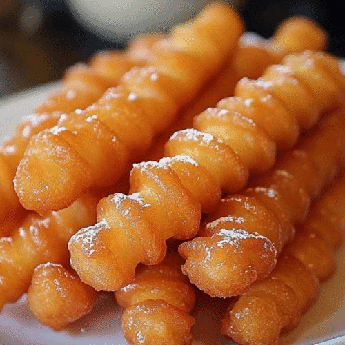 crispy funnel cake sticks