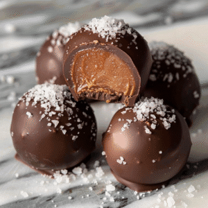 salted caramel truffles